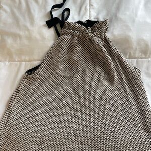 Madewell halter neck knit top.